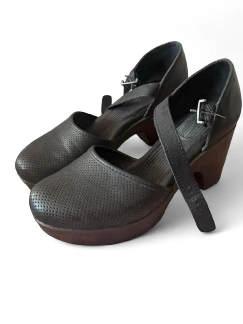 b.o.c. Gia Comfort Women’s Black Platform Mary Jane Heels Clogs 8